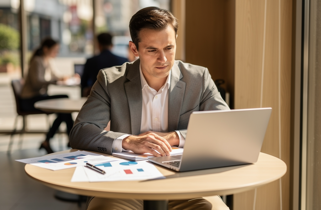 Unternehmer besprechen flexible Geschäftskreditmöglichkeiten ohne BWA für atypische Fälle